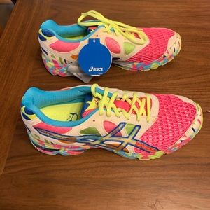 Asics Womens Gel-Noosa Tri 7 Running Shoes Pink Neon T264N Color Block size 10